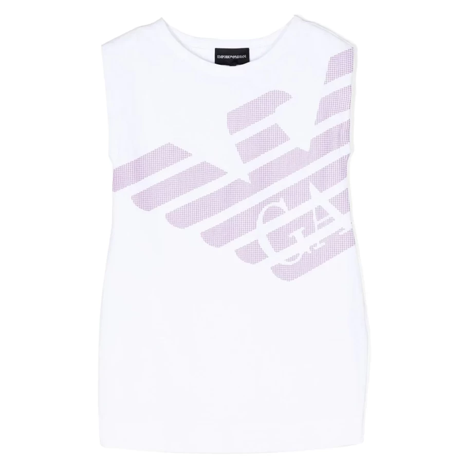 KIDS21 White Logo Dress for Kids - Stylish & Comfortable Girls' Dress