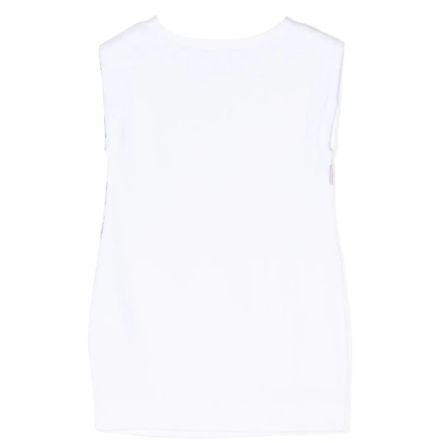 KIDS21 White Logo Dress for Kids - Stylish & Comfortable Girls' Dress