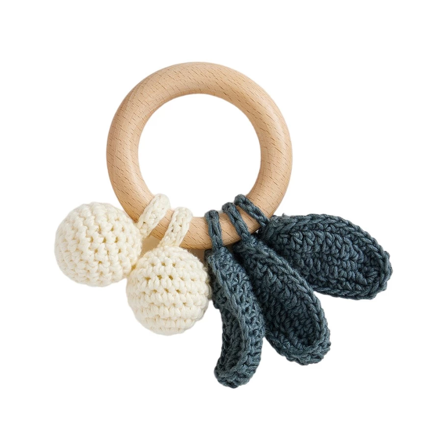 KIDS21 Green Cherry Teether Baby Toy for Infants - BPA-Free Chewing Toy for Soothing Gums