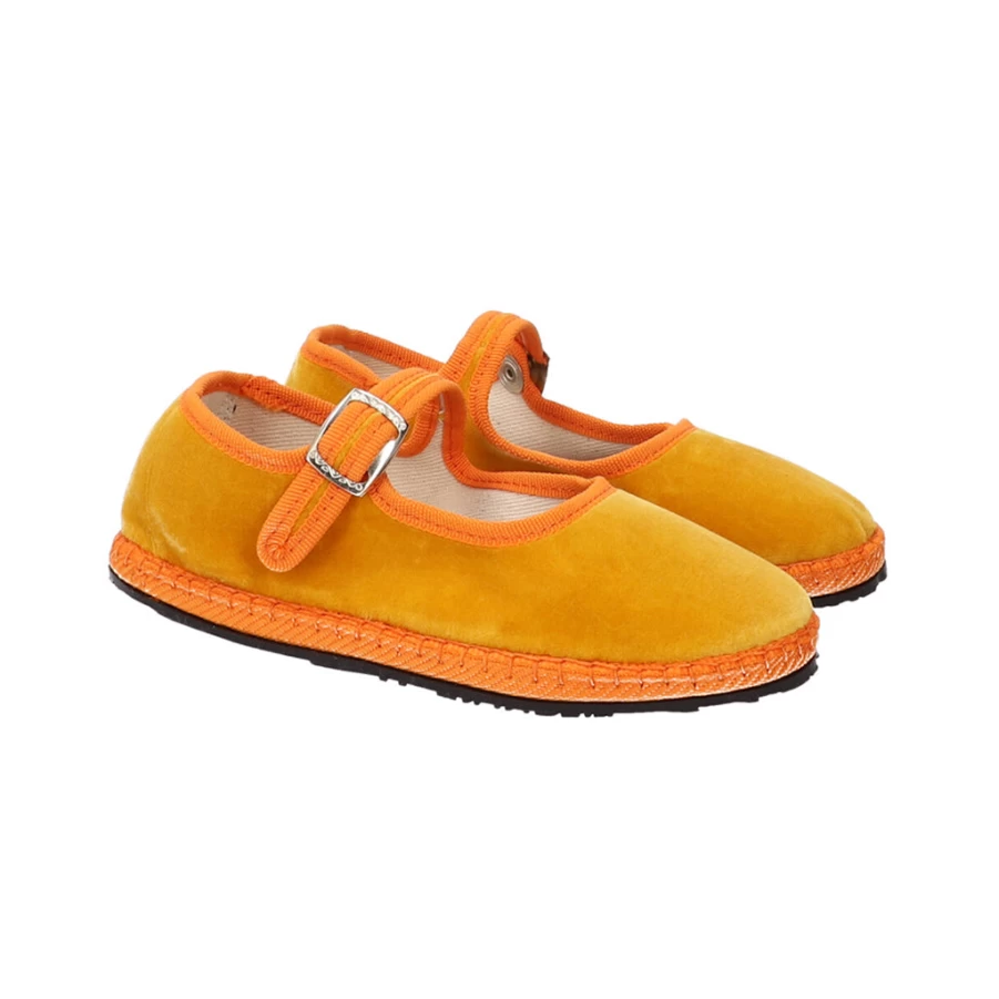 KIDS21 Boheme Mary Jane Shoes for Girls in Yellow | Comfortable Kids Ballet Flats