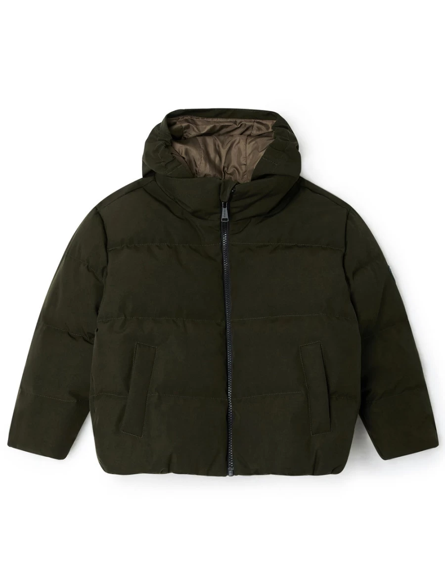 KIDS21 Benji Green Down Jacket for Kids - Lightweight Warm Winter Coat