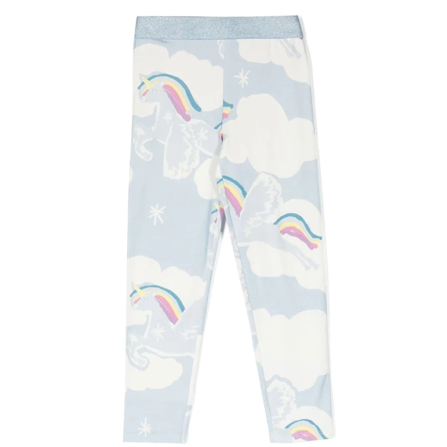 KIDS21 Multi-Colored Flying Unicorns Leggings for Kids - Magical Fantasy Print Comfortable Stretchy Pants