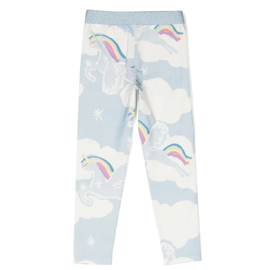 KIDS21 Multi-Colored Flying Unicorns Leggings for Kids - Magical Fantasy Print Comfortable Stretchy Pants