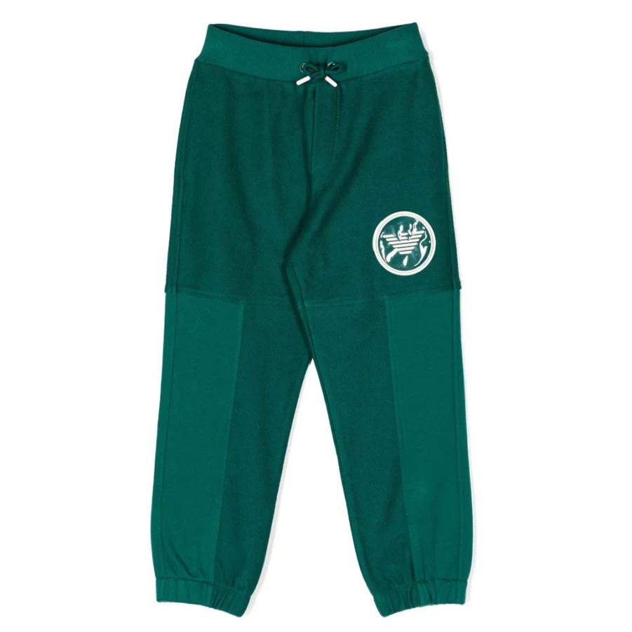 KIDS21 Green Logo Sweatpants for Kids - Comfortable Casual Joggers