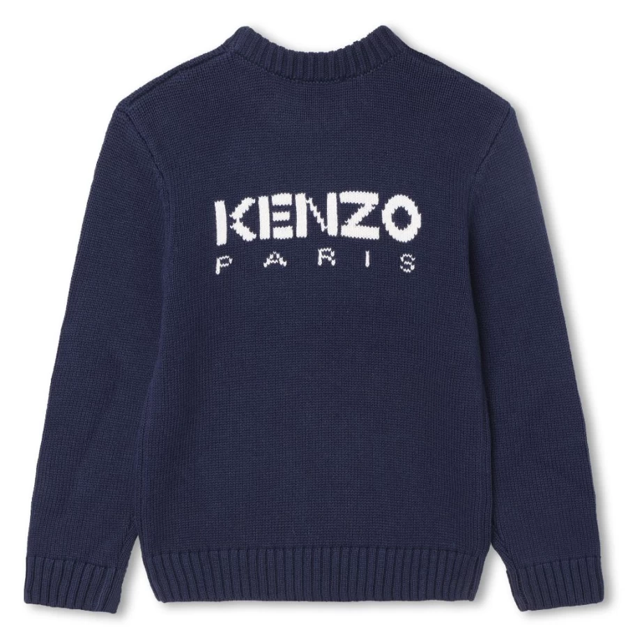 KIDS21 Navy Floral Pullover Sweater for Kids - Boke Flower Knit Top