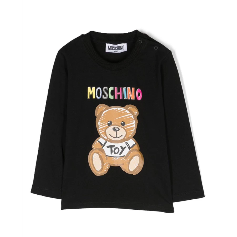 KIDS21 Black Toy Bear Graphic T-Shirt for Kids