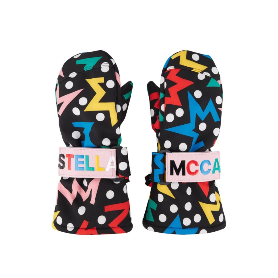 KIDS21 Multi-Colored Scribbles Snow Gloves for Kids - Fun & Warm Winter Accessories