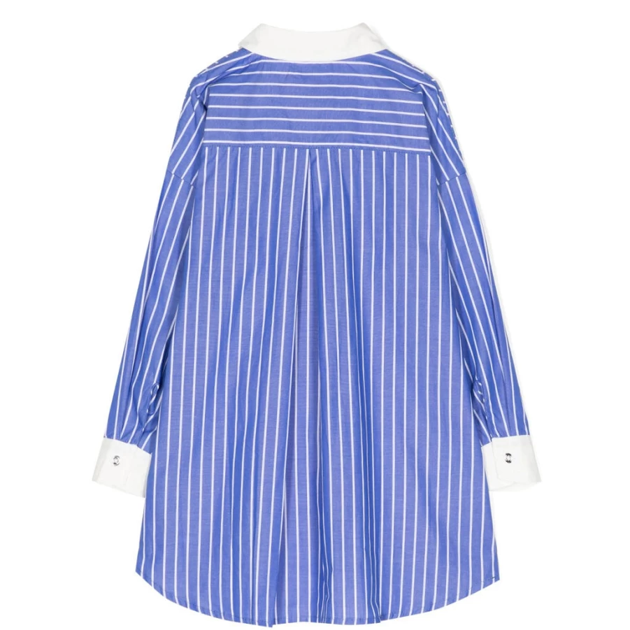 "KIDS21 Blue Stripe Shirt Dress for Kids - Stylish & Comfortable"