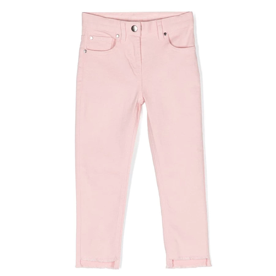 "KIDS21 Pink Cotton Trousers for Kids - Soft & Comfortable Pants"