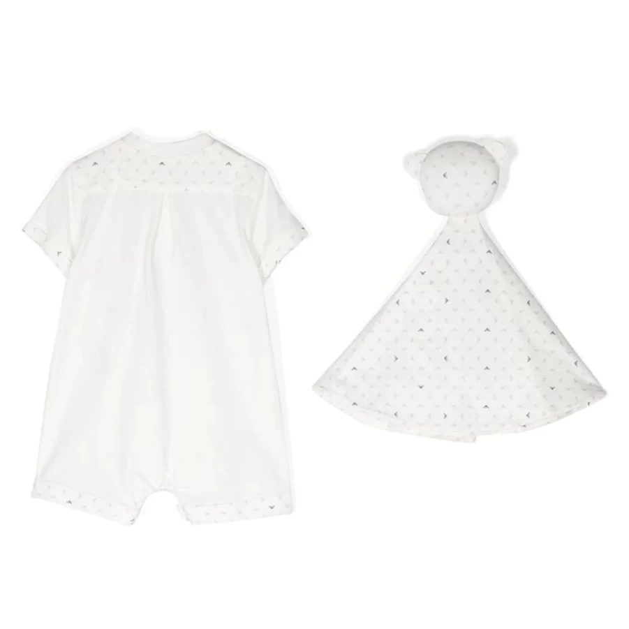 KIDS21 White Logo Baby Bodysuit Gift Set - Newborn Essentials & Cute Outfit
