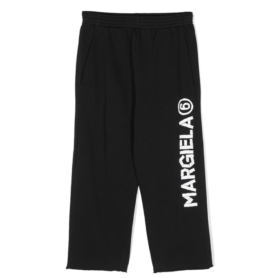 KIDS21 Black Logo Sweatpants for Kids - Comfortable Casual Joggers