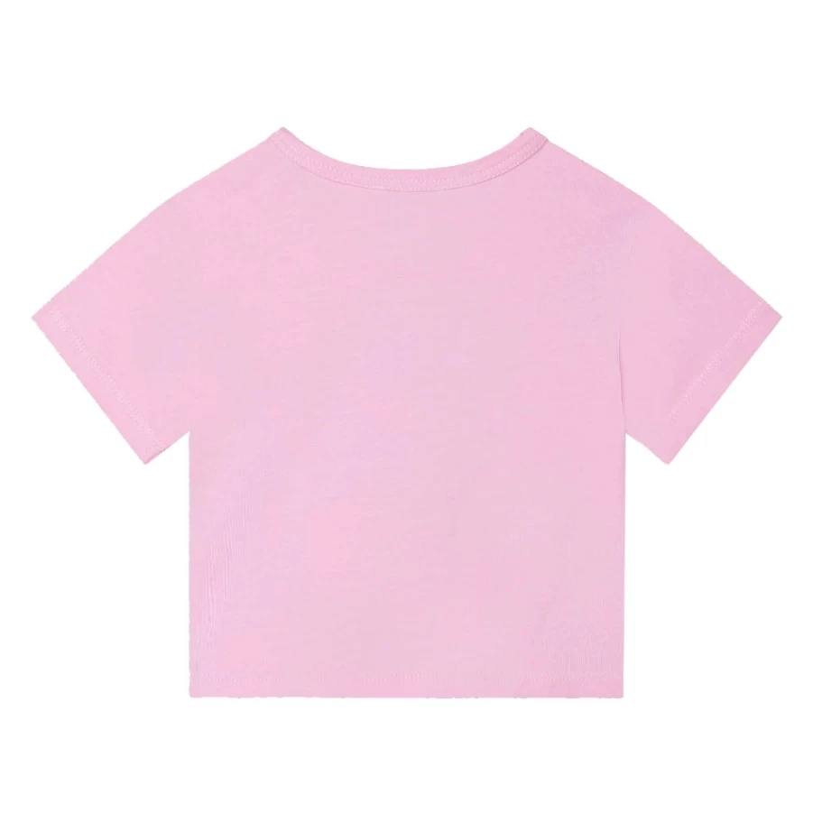 KIDS21 Pink Varsity Tiger Graphic Short Sleeve T-Shirt for Kids