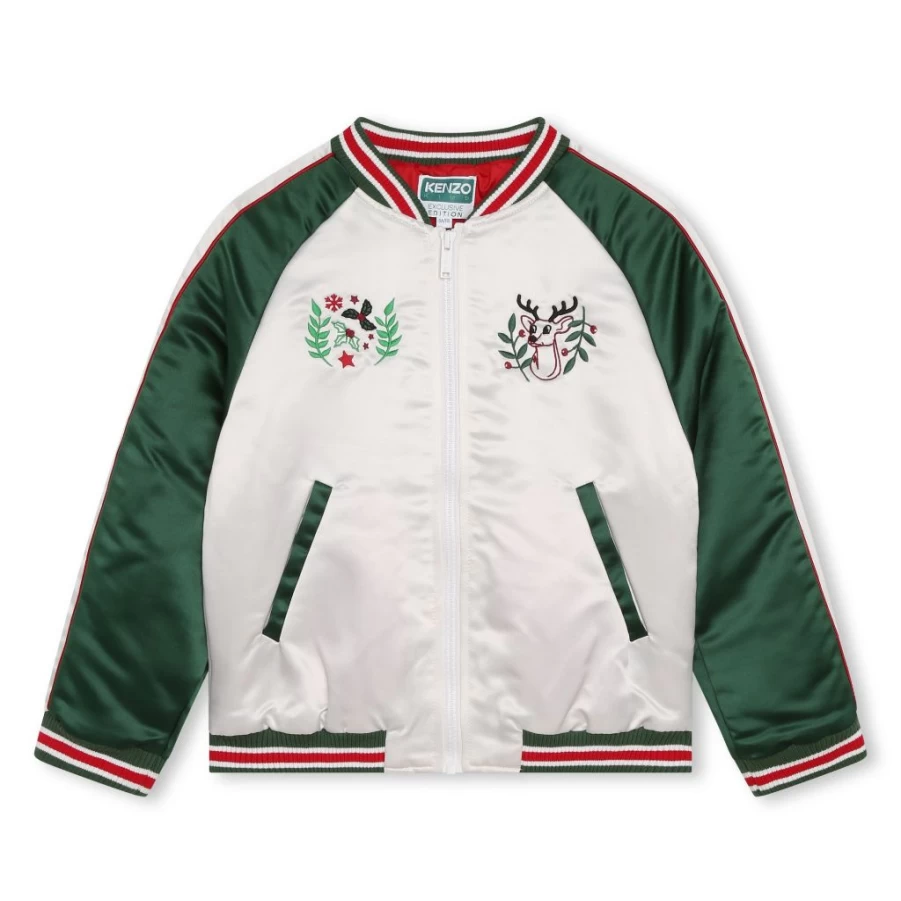 "KIDS21 Multi-Colored Satin Jacket for Kids – Stylish & Comfortable"