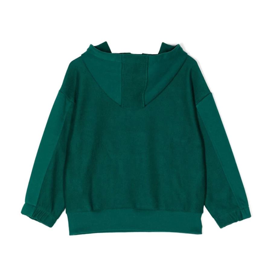 KIDS21 Green Logo Sweatshirt for Kids - Comfortable & Stylish Pullover Hoodie