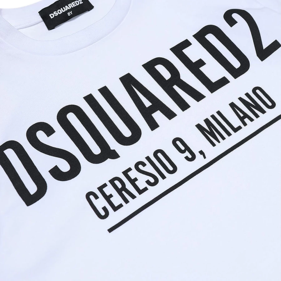KIDS21 Kids White Logo Printed T-Shirt - Comfortable Cotton Tee for Children