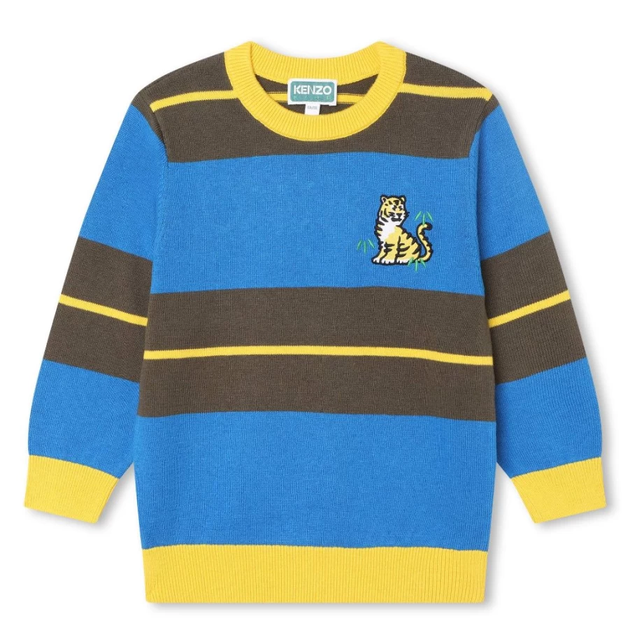 KIDS21 Multi-Colored Striped Pullover Sweater for Kids | Kotora Collection