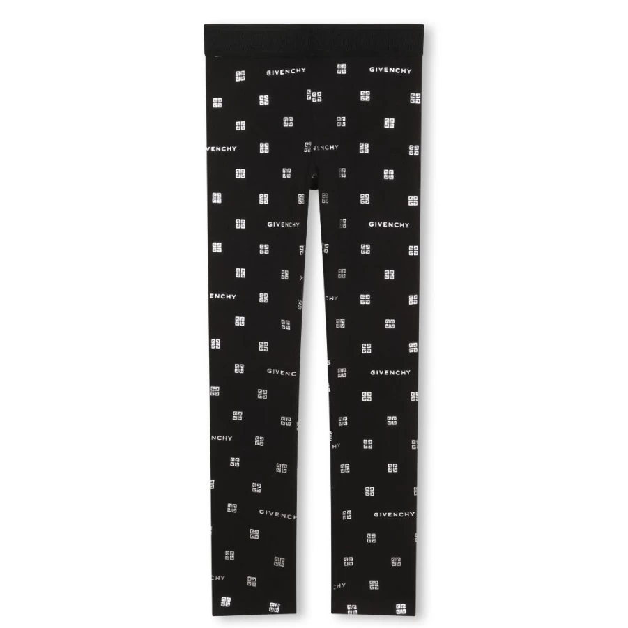 KIDS21 Black Logo Leggings for Kids - Stylish & Comfortable Leggings with Branded Design