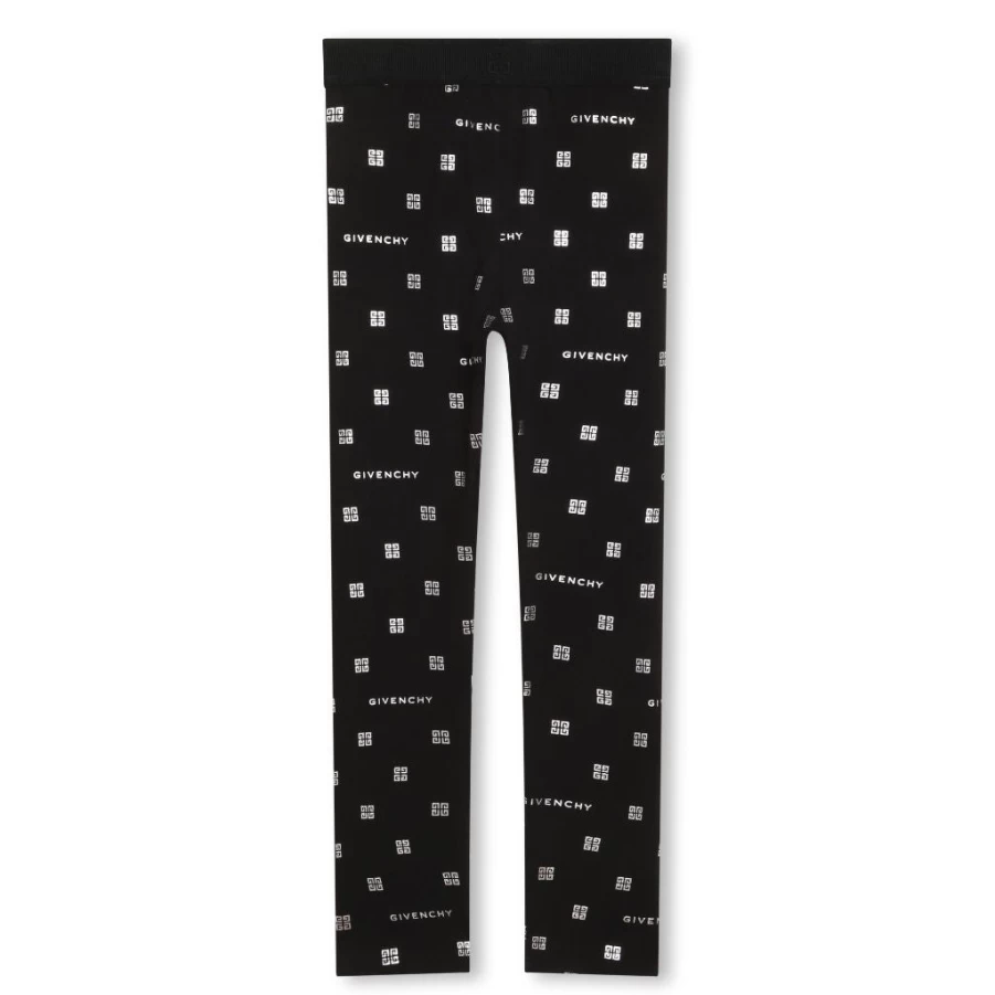 KIDS21 Black Logo Leggings for Kids - Stylish & Comfortable Leggings with Branded Design