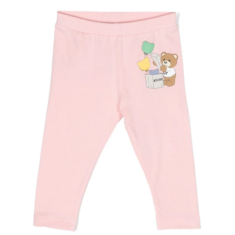 "KIDS21 Pink Toy Bear Print Leggings for Kids"