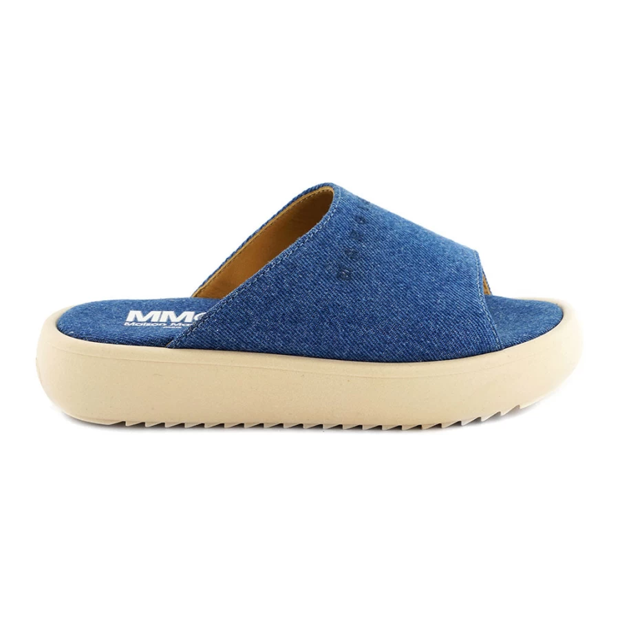 KIDS21 Blue Denim Platform Slide Sandals for Kids - Comfortable & Stylish