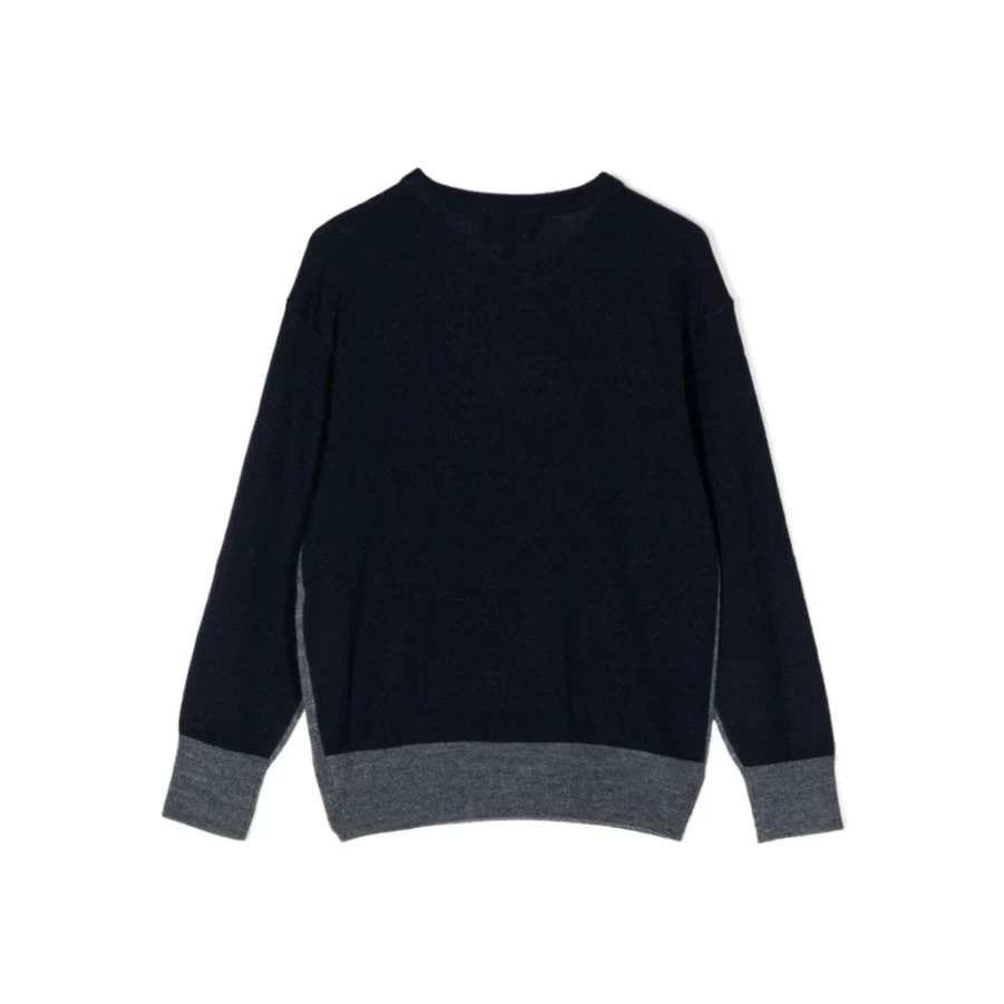 KIDS21 Grey Logo Knit Sweater for Kids - Soft & Stylish Pullover
