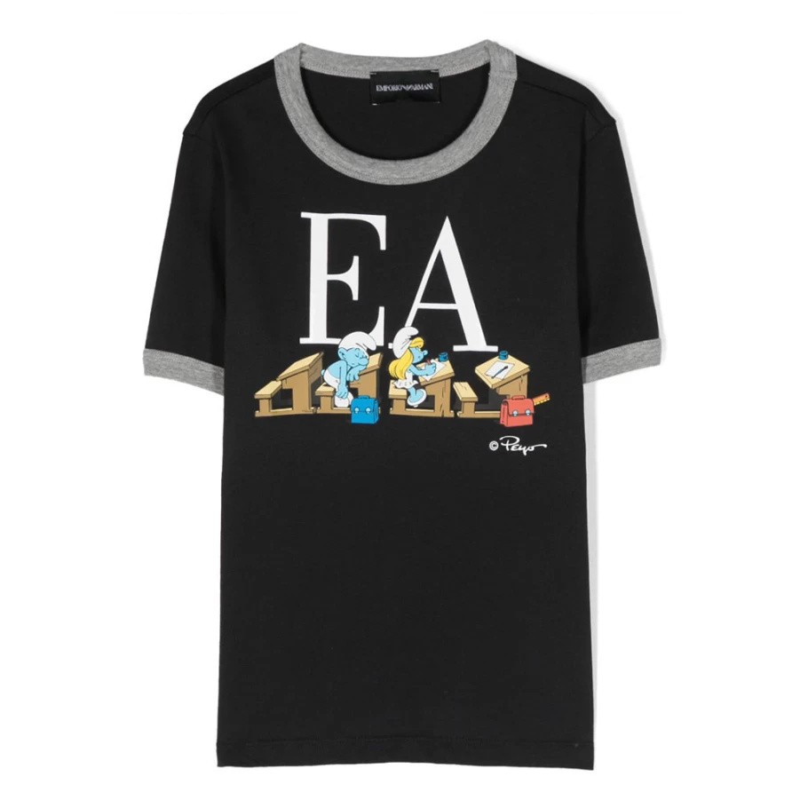 KIDS21 Navy Blue Smurfs Graphic T-Shirt for Kids - Official The Smurfs Merchandise