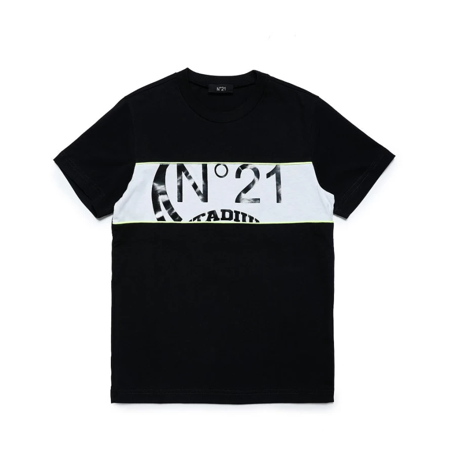 KIDS21 Black Short Sleeve T-Shirt for Kids - Comfortable Cotton Tee