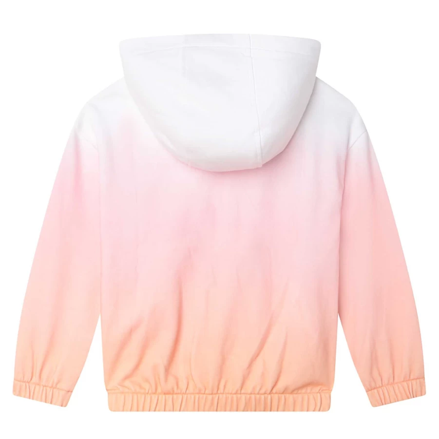 "KIDS21 Multi-Colored Gradient Logo Hooded Cardigan for Kids"