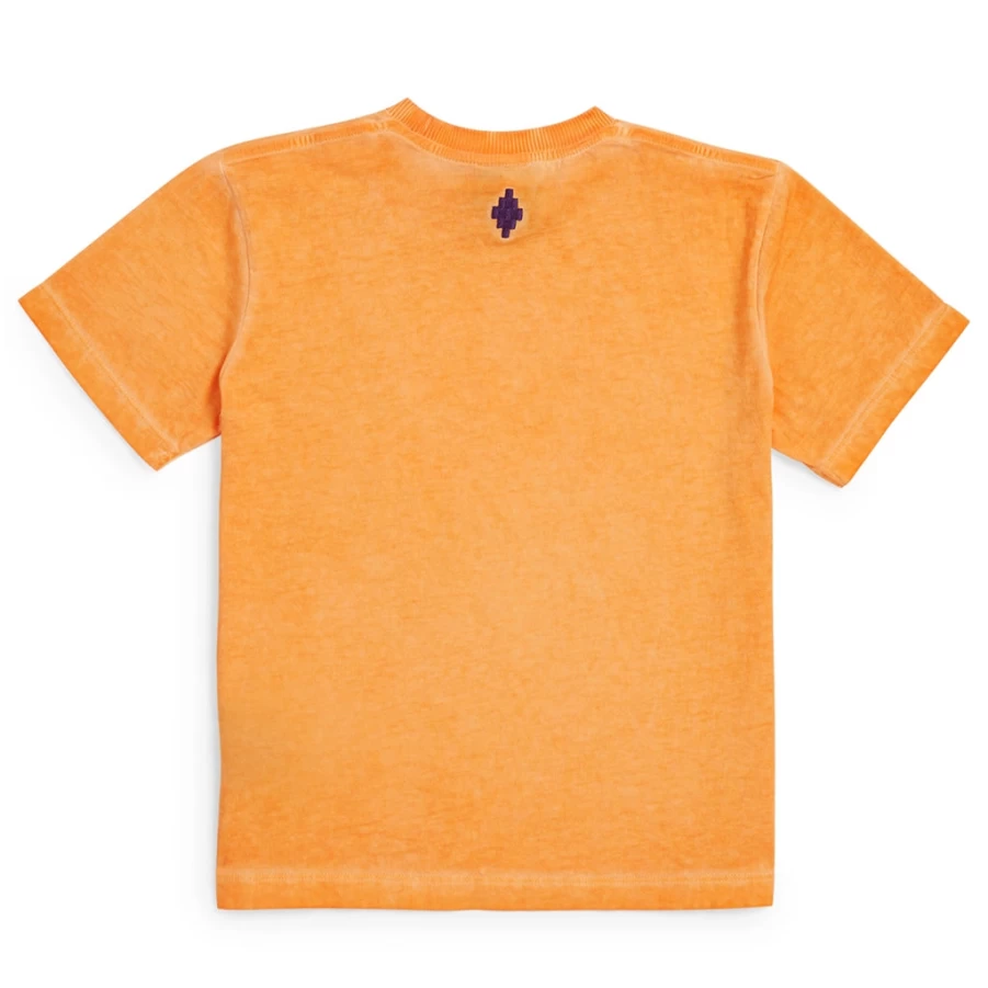 KIDS21 Orange Logo Printed T-Shirt for Kids - Comfortable Cotton Tee with Brand Emblem
