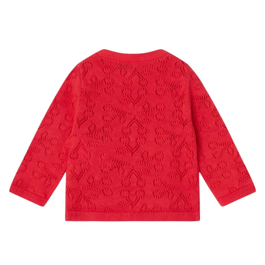 KIDS21 Red Clayel Cardigan for Kids - Soft & Stylish Knit Sweater