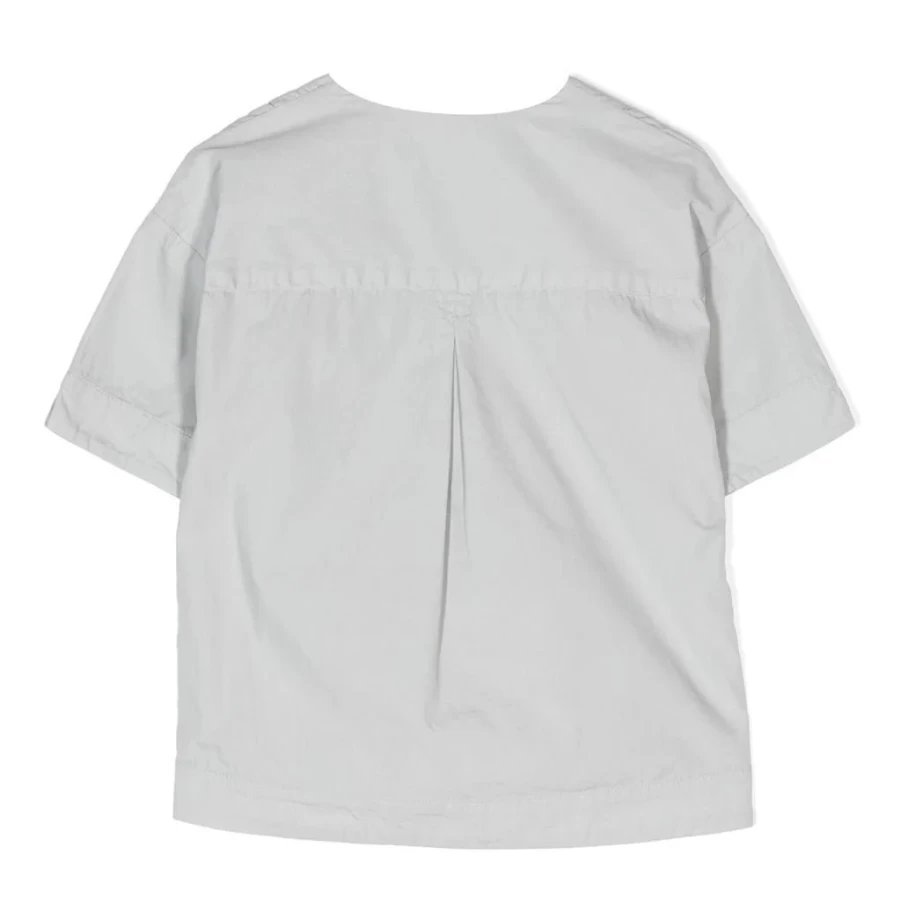 KIDS21 Grey Split Neck Short Sleeve T-Shirt for Women