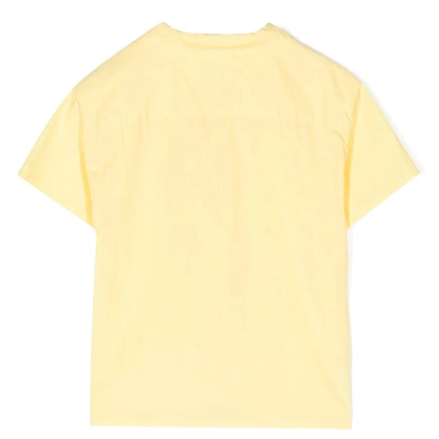 "KIDS21 Yellow Club-Collar Short Sleeve Shirt for Kids"