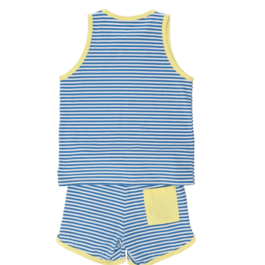 "KIDS21 Blue Tank Top and Shorts Set for Kids"