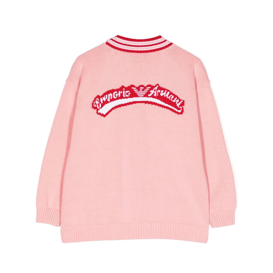"KIDS21 Red Logo Cardigan for Kids - Stylish & Comfortable Sweater"