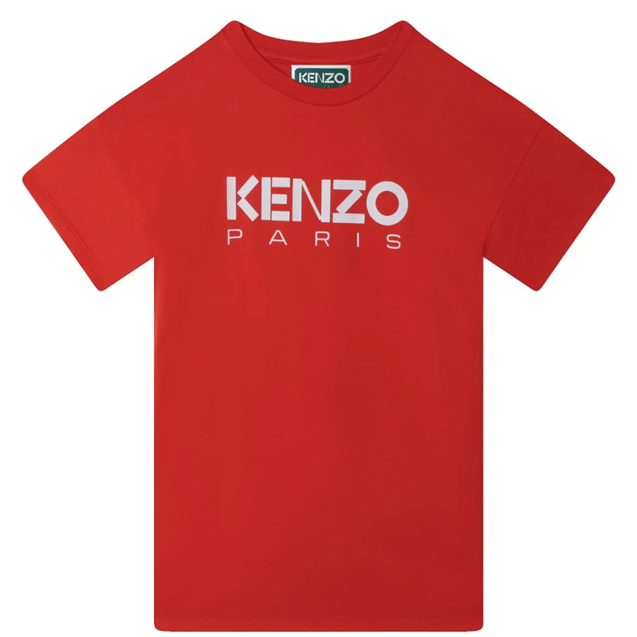 KIDS21 Red Logo Jersey Dress for Kids - Comfortable & Stylish