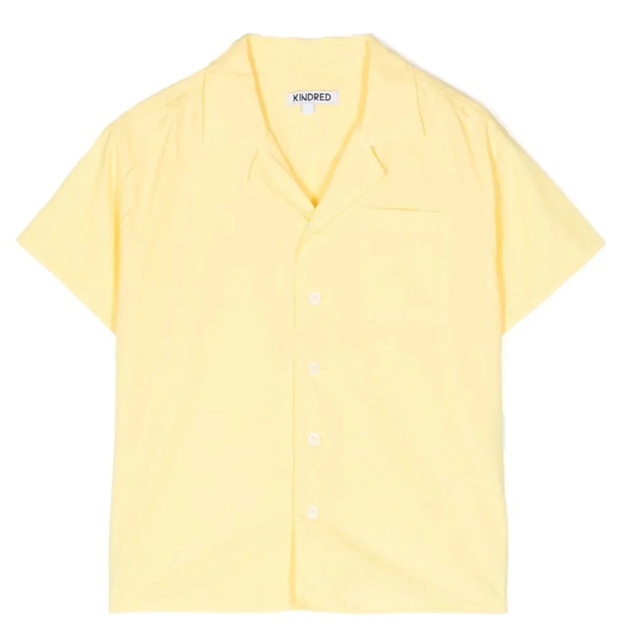 KIDS21 Yellow Club-Collar Short Sleeve Shirt for Kids - Casual Summer Top