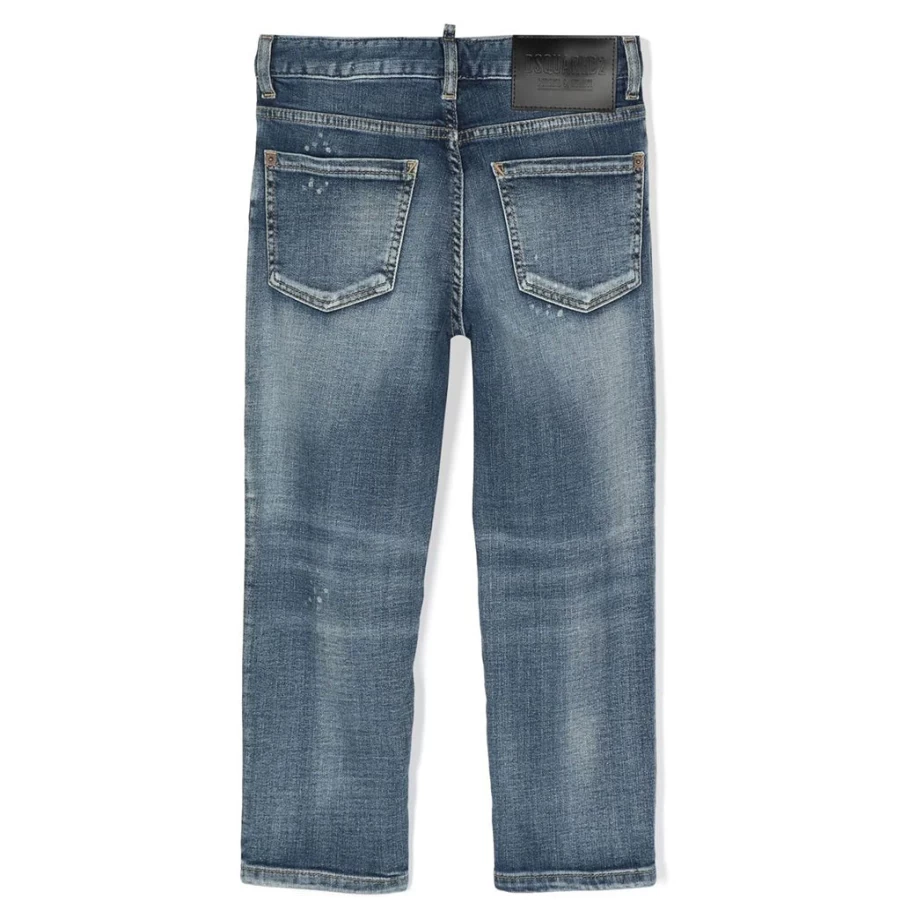 KIDS21 Washed Indigo Jeans for Kids - Faded Denim with Comfort Fit