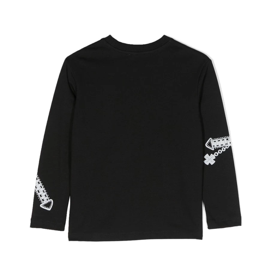 KIDS21 Black Graphic Print T-Shirt for Kids - Stylish & Comfortable Cotton Tee