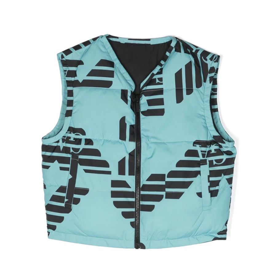 KIDS21 Reversible Blue Gilet for Kids - Lightweight Warm Vest for Boys & Girls