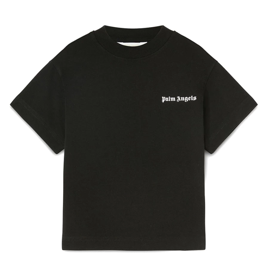 KIDS21 Black Logo Short Sleeve T-Shirt for Kids - Casual Cotton Tee