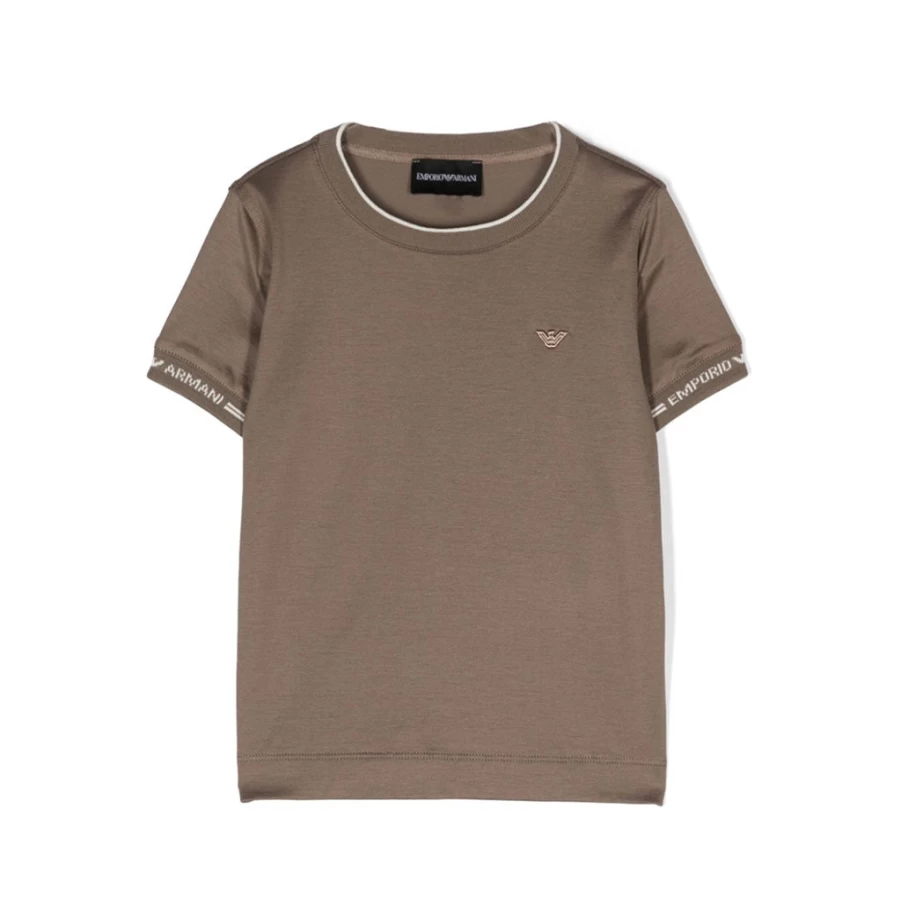 "KIDS21 Boys' Khaki Short Sleeve T-Shirt for Kids - Comfortable Cotton Tee"
