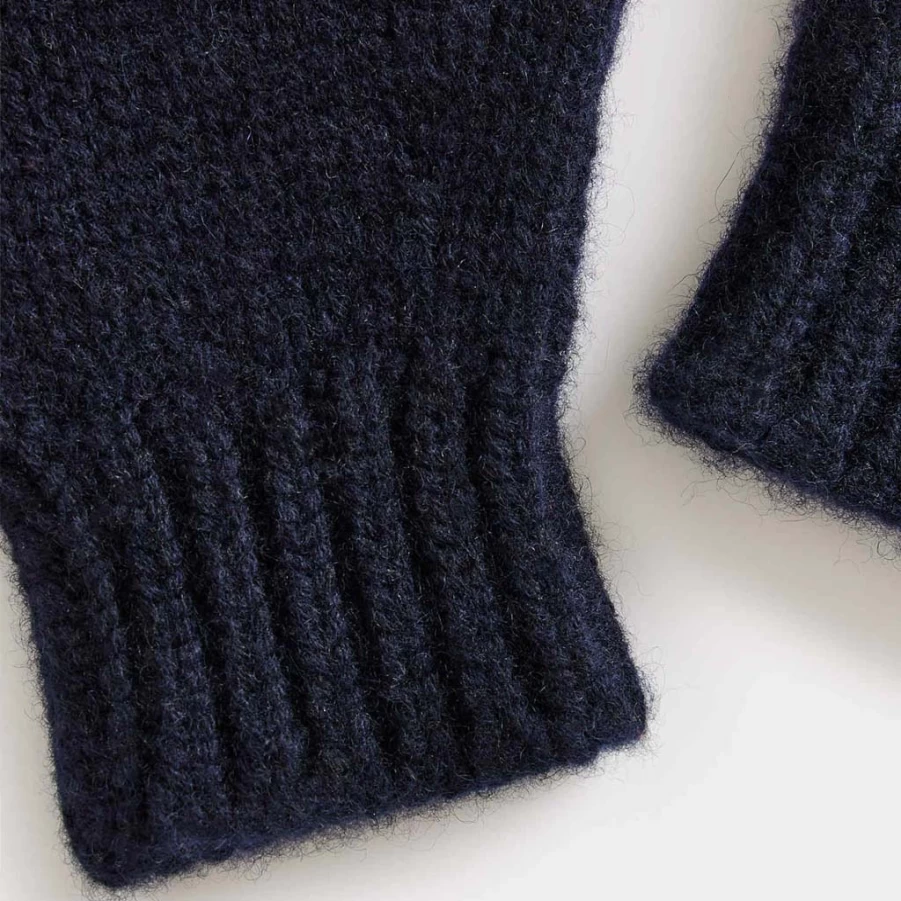 KIDS21 Navy Birk Gloves for Kids - Warm Winter Gloves for Boys and Girls