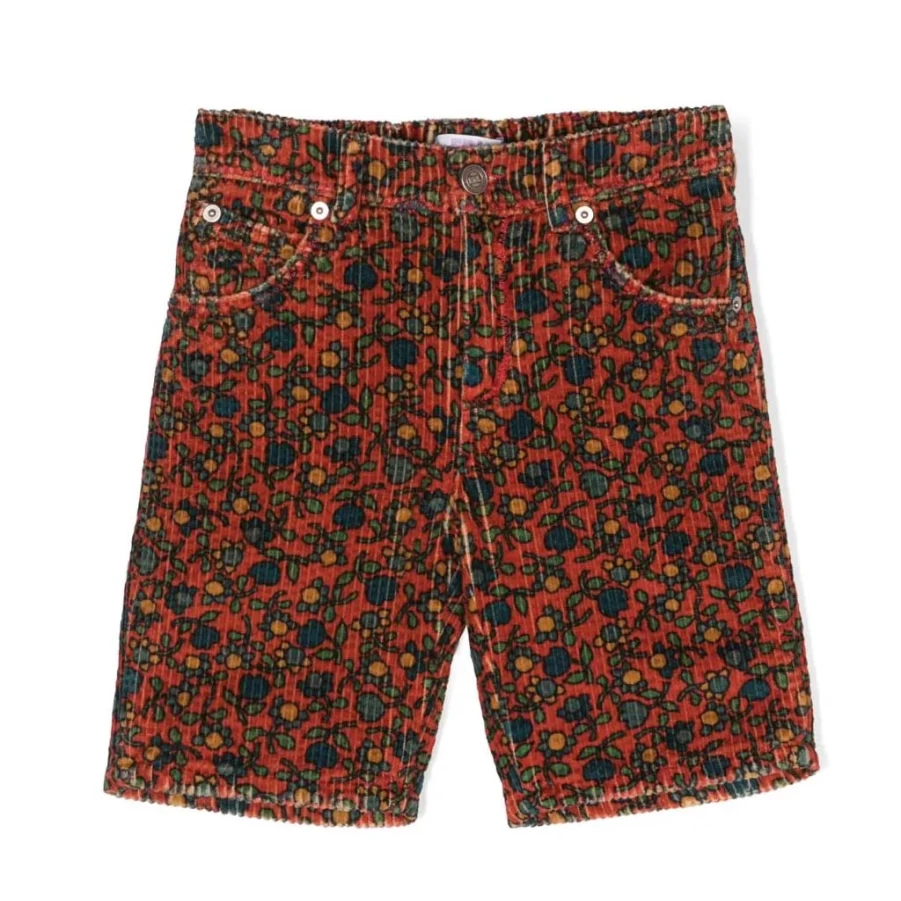 "KIDS21 Multi-Colored Printed Corduroy Shorts for Kids"