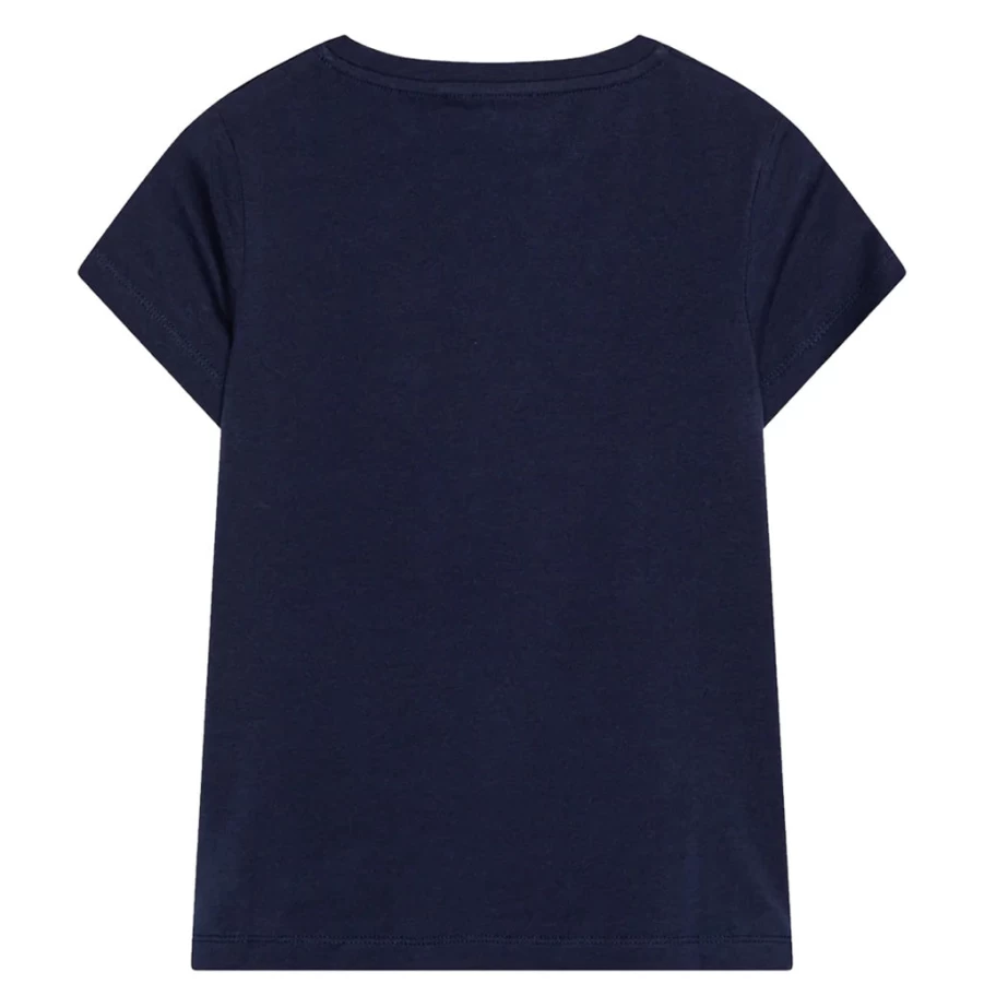 KIDS21 Navy Blue Logo Print Cotton T-Shirt for Kids and Adults