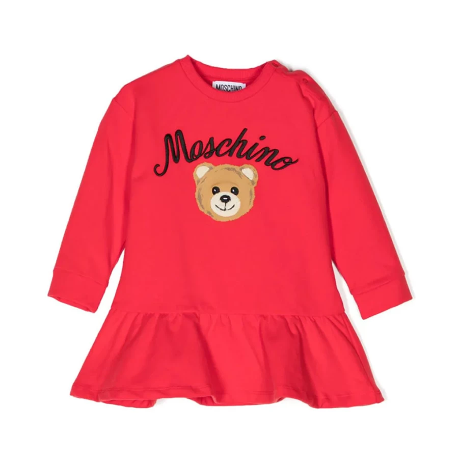 KIDS21 Red Plush Teddy Bear Dress for Kids - Soft & Cute Outfit