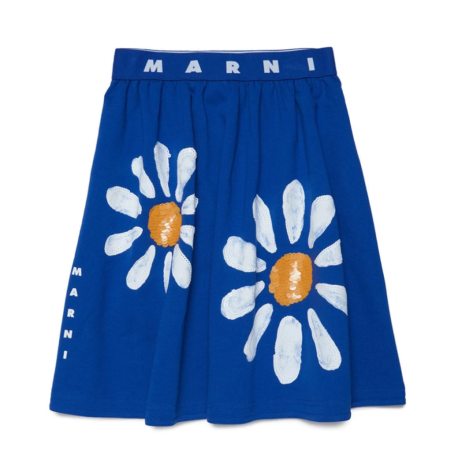 "Navy Printed Skirt for Kids by KIDS21 – Stylish and Comfortable Design"