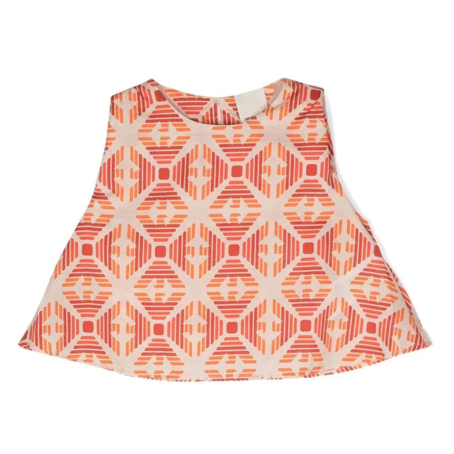 KIDS21 Orange Sleeveless Top for Kids - Lightweight Summer Tank Top
