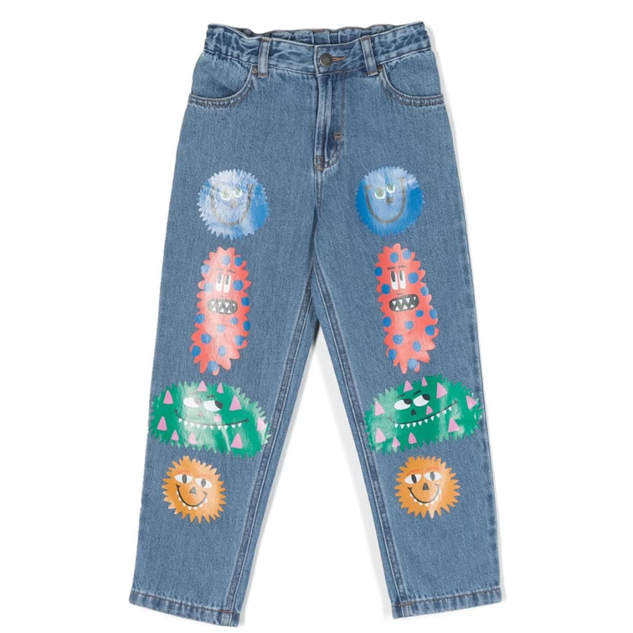 KIDS21 Blue Monster Denim Trousers for Kids - Stylish & Comfortable Jeans