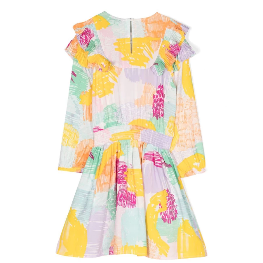 KIDS21 Multi-Colored Felt Tip Scribble Dress for Kids - Fun, Playful Design
