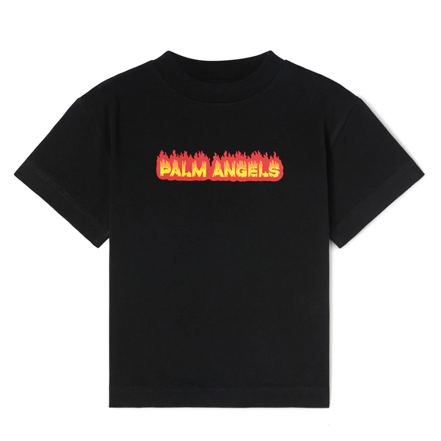 KIDS21 Black Flames Graphic Short Sleeve T-Shirt for Kids